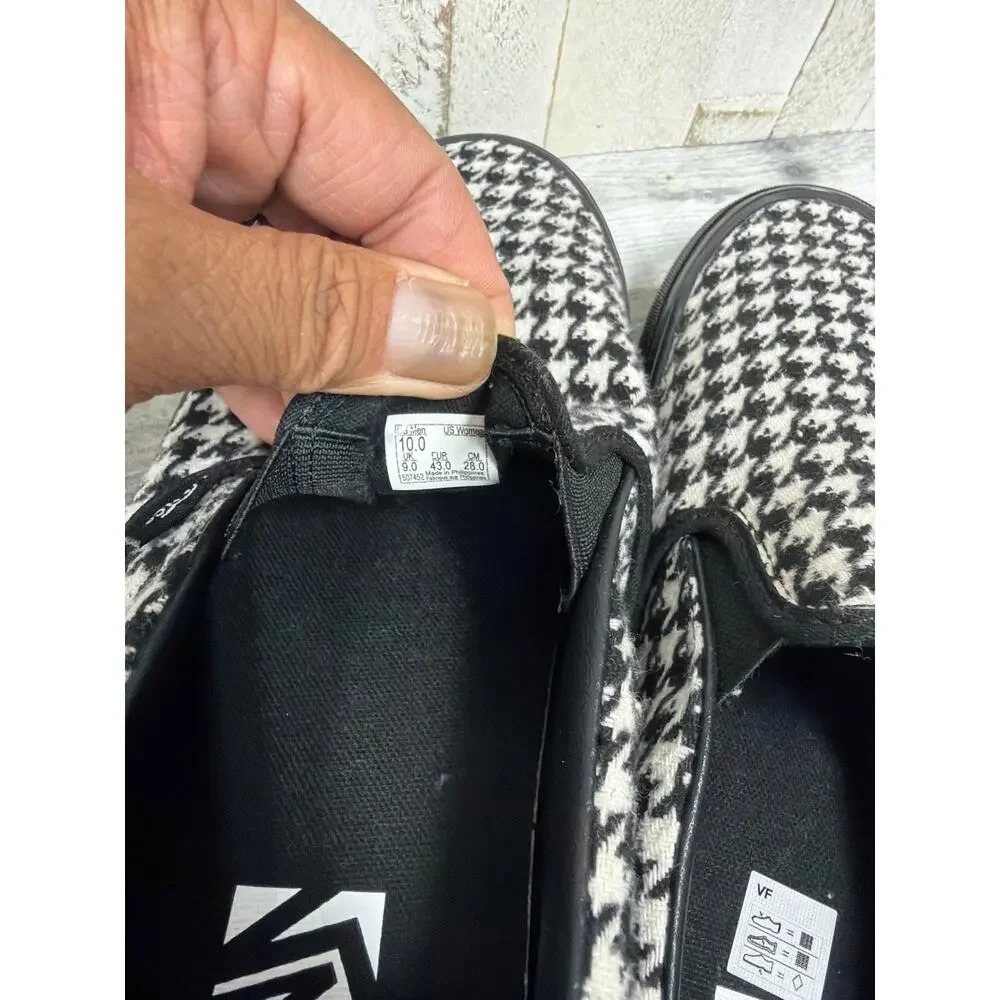 NEW Vans LX Vault Houndstooth Slip On Sz. 10